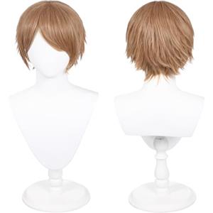 UTIEHD Parrucca lunga 30cm, parrucca universale per costumi anime e cosplay, perfetta per feste, uso quotidiano, festival e Halloween (Biondo chiaro)