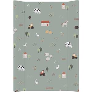 Rotho Babydesign Fasciatoio a Cuneo 50x70 cm - Animali della Fattoria, Morbido e Impermeabile, Imbottitura Spessa, Bordi Rialzati, PVC Oeko-Tex, Facile da Pulire