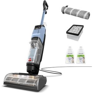 BISSELL CrossWave EdgeFind, aspirapolvere e lavapavimenti, potente sistema di pulizia per i pasticci degli animali domestici, lavapavimenti con tecnologia ZeroGap, aspirapolvere multisuperficie, 4159N