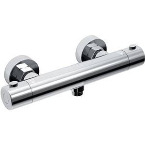 JOHO Miscelatore Termostatico per Doccia Rubinetto Doccia Estraibile da Bagno Cromato Tondo