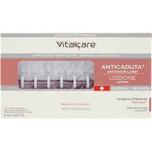 Vitalcare Fiale Anticaduta Donna - Energizzante e Ristrutturante con Molecole Follicusan, 10 Fiale da 6 ml