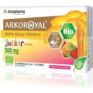 ARKOFARM Srl Arkopharma Arkoroyal Pappa Reale Bio Junior 500mg 10 Flaconi