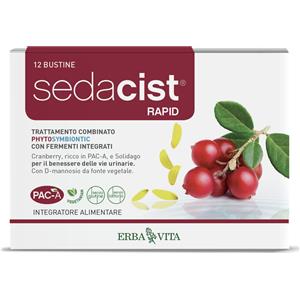 Erba Vita Sedacist Rapid - Integratore Alimentare per il Benessere delle Vie Urinarie - 6 6 Bustine