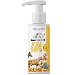 BELL'ITALIABIO Arnica Gel Forte Wild XXL 98% 100ml con Arnica Montana, Boswellia e Artiglio del Diavolo Forte Sollievo Immediato per Muscoli Naturale Dermatologicamente Testato Made In Italy