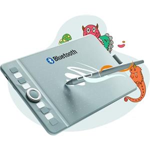 GAOMON WH851 Tavoletta Grafica Wireless, Penna Digitale AP519 senza Batteria, 8 Tasti Programmabili, Ideale per Disegno Studio e Lavoro (Verde)