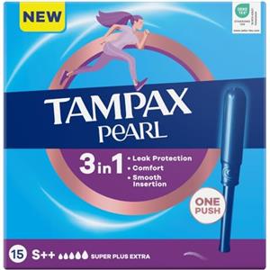 Tampax Pearl Super Extra Plus Tamponi Con Applicatore, 15 Pezzi