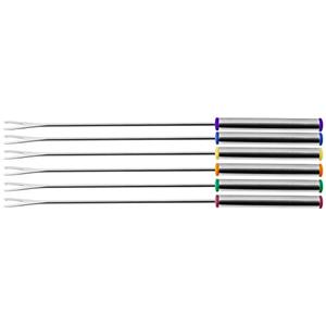Fackelmann 48493 6 - Forchettine da fonduta, in Acciaio Inox, 24 cm