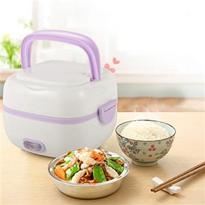WEIGR Cuociriso piccolo & Bento Box 200 W da viaggio 1 l Mini cuociriso portatile multifunzione per 1-2 persone Mini Rice Cooker con funzione di mantenimento del calore per casa ufficio Dorm