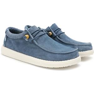 WALK IN PITAS | WP150 WALLABI Washed | Mocassini Uomo | Scarpe da Barca | Sportive Uomo | Sneakers Casual | Scarpa da Vela | Calzatura Senza Lacci | Scarpe Walkinpitas | Blu 40