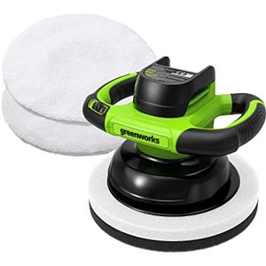 Greenworks G24BU10 Lucidatrice Rotorbitale a Batteria, 2800 giri/min., Dimensioni Platorello 25cm, SENZA Batteria 24V e Caricabatterie, Garanzia 3 Anni