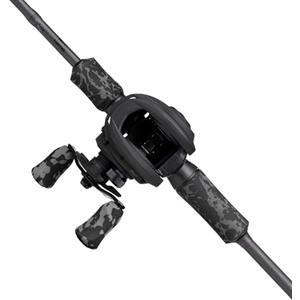 Abu Garcia MAX X Black Ops Casting Combo canna e mulinello da pesca, 1,98 m 10-40g, River Set, Baitcast Combos per pescatori di predatori d'acqua dolce, luccioperca e lucioperca - Nero