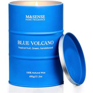 M&SENSE Candele profumate di soia ai frutti tropicali, naturali e non tossiche, candele estive di grandi dimensioni, regali unici di candele, decorazione accogliente per donne e uomini,fino a 120 ore