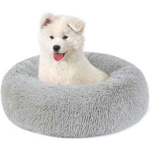 COMSLE Cuccia Pelosa per Cani Gatti, Cuccia Cane Interno Gatto Morbida Sfoderabile e Lavabile, Antiscivolo (40 * 18cm, Grigio Chiaro)