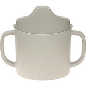 LÄSSIG Tazza per bambini con manico e coperchio rimovibile 150 ml/Sippy Cup PP/Cellulose Uni choco