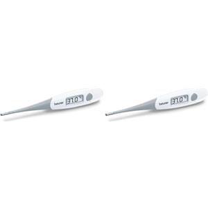 Beurer FT 15/1 Termometro per Febbre, Bianco/Grigio (Confezione da 2)