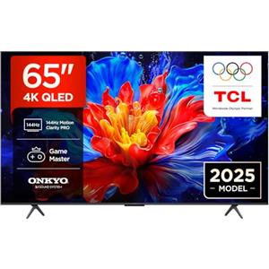 TCL 65P8K QLED 4K HDR Ultra HD 65 QLED TV with Google TV Technology (Dolby Vision and Atmos, Motion Clarity Pro 144Hz, FreeSync, Onkyo 2.1 Audio, Google Assistant Compatible)