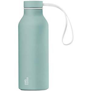 con-tatto Bottle Bottiglia termica con 3 Pareti in Acciaio e Rame - Bevande fredde per 25 ore e calde per 15 ore - Fascia e Tappo Sport Lid inclusi! (Fifth Avenue)