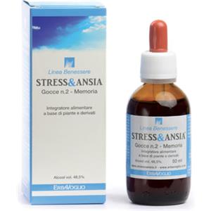 ERBAVOGLIO STRESS&ANSIA Gocce n.2 50ml - Integratore per Memoria e Funzioni Cognitive