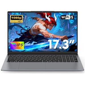 NAIKLULU 17.3 Pollici Laptop Processor N150(1.2 a 3.6Ghz), RAM 16GB SSD 1TB PC Computer Portatile 2026 Notebook, 6000Mah/1920x1080P/Tastiera Completa Retroilluminata