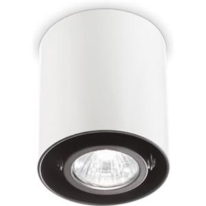 Ideal Lux Lampada da Soffitto MOOD PL1 D09 Bianco - Metallo, 1 Luce, Diffusore Orientabile