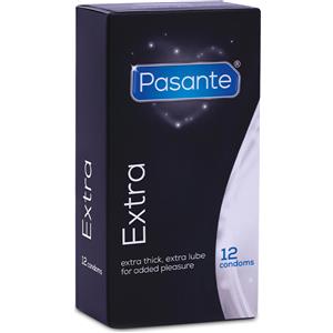 Pasante Extra Preservativi 12pz - Extra Spessi e Lubrificati per Massima Sicurezza