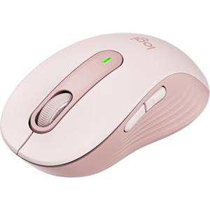 Logitech Signature M650 Wireless Mouse - For Small To Medium Sized Hands, SmartWheel Scrolling, Bluetooth, 24-Month Battery, Silent Clicks, Customizable Side Buttons, Contoured Shape - Rose