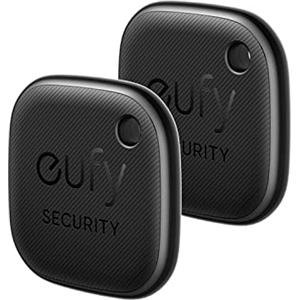 eufy Security SmartTrack Link (nero, confezione da 2) Key Finder compatibile con Apple Find My (iOS) Key Finder Bluetooth Tracker per auricolari e localizzatore di bagagli