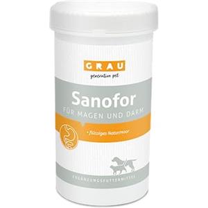 GRAU L'originale Sanofor, Fango di brughiera per la formazione della flora intestinale, per rivitalizzare la mucosa e la flora intestinale, integratore alimentare per cani e gatti, 1 confezione da 1 kg