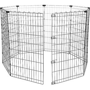 Amazon Basics, Box per esercizi per cani e animali domestici, pieghevole, in metallo, senza porta, 107 cm