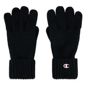 Champion Lifestyle Caps (806067) - Recycled Acrylic Knitted Yarn C-Logo Guanti invernali, Nero, XS-S Unisex - Adulto FW24