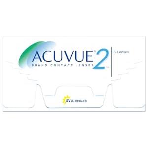 ACUVUE 2 - Lenti a contatto quindicinali - protezione UV;-6.00 diottrie; BC 8.3; DIA 14.00; 6 lenti
