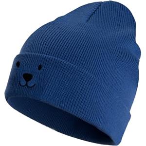 Occulto Berretto Invernale Bambino e Bambina (Modello: Lian) Orso Blu
