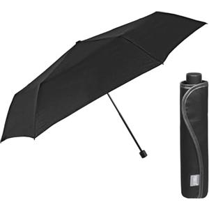 PERLETTI Ombrello Pieghevole Super Slim Manuale Uomo Donna - Ombrello Mini Compatto da Viaggio Antivento - Ombrellino Piccolo da Borsa Resistente Leggero Tinta Unita Scuro - Diametro 91 cm (Bordeaux)