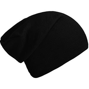DonDon Berretto Donna Uomo Berretto Invernale Slouch Beanie Nero