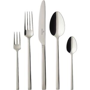 Villeroy & Boch La Classica Servizio Tavola, 30 Pezzi, Acciaio 18/10, Argento