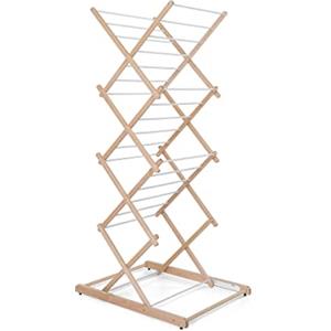 Foppapedretti Stendipiu' Stendino in lgeno Pieghevole Asciugare il capo, Naturale