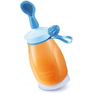 Tescoma 667660 Papu Papi Bottiglia Morbida con Cucchiaio, 200 ml, Azzurro