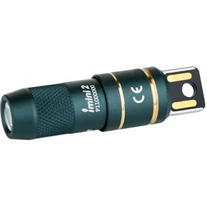 OLIGHT I Mini 2 Mini Torcia Portachiavi a LED con Base Magnetica, Ricarica USB-A, Grado IPX6 e 21 Metri, Torcia Portachiavi Compatta per Picnic, Riparazioni ed Emergenze (Blu)