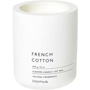 Blomus Fraga, candela profumata Lily White, L, candela in cera di soia effetto cemento, media