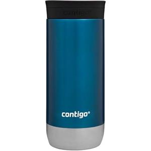 Contigo Huron 2.0 Snapseal Tazza Termica| Tazza da viaggio in acciaio inossidabile | Tazza thermos caffe | Tazza da caffè da asporto con coperchio facile da pulire senza BPA | Blueberry | 470 ml