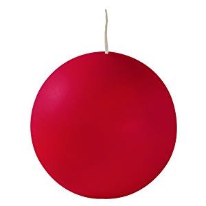 Cereria di Giorgio Risthò Candele Sfera, Cera, Rosso, 10x10x10 cm