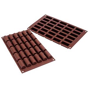 silikomart 26.129.77.0065 Stampi, Silicone, Marrone, 30x17.5x2.135 cm