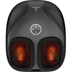 COMFIER Massaggiatore per piedi con calore, Elettrico shiatsu Massaggiatore per piedi con Impastamento Profondo, compressione per fascite plantare, uso domestico, regali