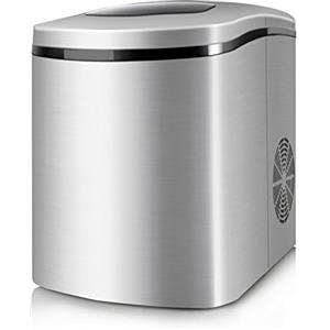 Taurus MG12 Legend - Macchina per cubetti di ghiaccio, 14 kg / 24 h, 150 W di potenza, silenzioso, capacità serbatoio 1,7 l, acciaio inossidabile