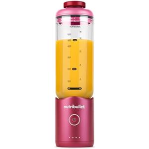 nutribullet Flex XL 650ml - Frullatore Portatile per Smoothie con Manico e Tappo a Beccuccio, Tritatutto Multifunzione, Tritaghiaccio, USB-C, Bicchiere BPA-Free, Facile da Pulire, Magenta (NBP213MA)