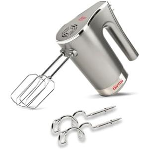 Girmi SB42 Mastro Mix Sbattitore Elettrico, 300W, 5 velocità, Sbattitori per montare panna ed albumi, Ganci Inox per impasti dolci e salati, Tasto di Espulsione Fruste, Grigio