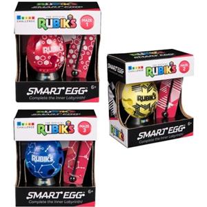Rubik's 6073831 Smart Egg, Uovo, Gioco di Pazienza: Porta L'Asta Attraverso Il Labirinto, esercita concentrazione e abilità, Selezione Casuale, Adatto a Partire dai 6 Anni, Rosso