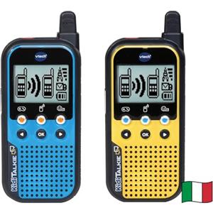VTech Kidi Talkie, Walkie Talkie Bambini 6 in 1, 2 Walkie-Talkie con Connessione Protetta, Molte Modalità di Utilizzo, Modifica della Voce, Lingua Italiana, Batterie Incluse, 4-10 Anni