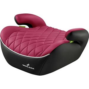 WALSER Premium seggiolino auto per bambini, seggiolino auto Andy 125-150 cm, seggiolino auto per bambini ultima norma 2024 ECE R 129 nero/rosa
