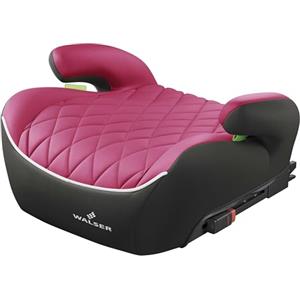 WALSER Premium seggiolino auto ISOFIX, seggiolino auto 125-150 cm, seggiolino auto Andy ultima norma 2024 ECE R 129, seggiolino auto bambino nero/rosa
